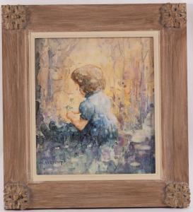 WRIGHT Margaret Isobel 1884-1957,Picking Bluebells,Simon Chorley Art & Antiques GB 2019-11-19