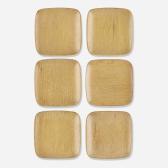 WRIGHT Mary L,Frosted Oak plates,1940,Rago Arts and Auction Center US 2021-04-14