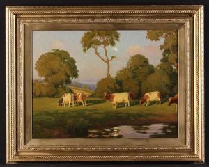 WRIGHT Nelson,Cattle in Meadow,Wilkinson's Auctioneers GB 2022-10-08