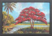 WRIGHT Norman,Highwaymen style Royal Poinciana at rivers edge,Burchard US 2017-01-29