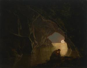 WRIGHT OF DERBY Joseph,A grotto in the Gulf of Salerno, with the figure o,Christie's 2023-01-25