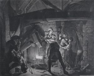 WRIGHT OF DERBY Joseph 1734-1797,An Iron Forge,Woolley & Wallis GB 2012-09-19