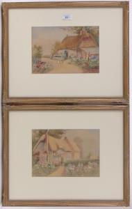 WRIGHT R B,Thatched cottages,Burstow and Hewett GB 2016-08-24