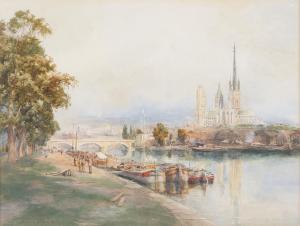 WRIGHT Richard Henry 1857-1930,Rouen,1901,Ewbank Auctions GB 2023-03-23