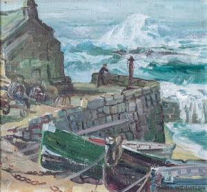 WRIGHTSON Isabel 1890-1950,Sennen Harbour,David Lay GB 2024-09-05