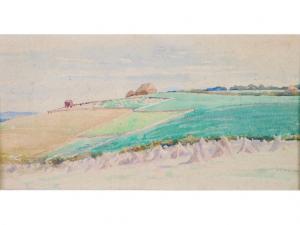 WROE Mary McNicoll 1874-1954,'Hayrick's on the South Downs,1931,Capes Dunn GB 2011-05-10