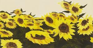 WU BIDUAN 1926,land of sunflowers,1986,Sotheby's GB 2005-07-11