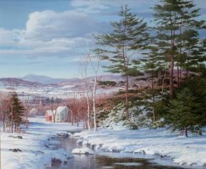 WUERMER Carl 1900-1983,Brook In Winter,Barridoff Auctions US 2022-03-19