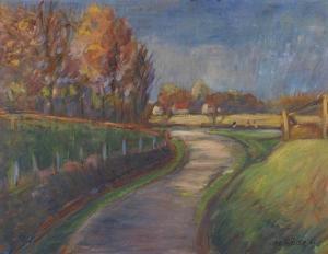 WUSTER Adolf,Herbstlandschaft,1921,Ketterer DE 2012-10-19