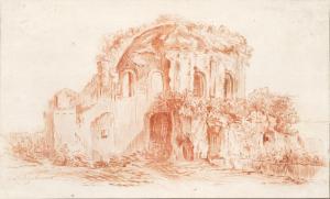 WUTKY Michael 1739-1822,Studie einer Ruine,1786,Palais Dorotheum AT 2023-10-04