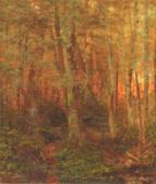 WYANT Alexander Helwig 1836-1892,Sunset Through the Trees,Weschler's US 2012-03-30