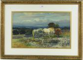 WYATT A E,Ponies in a landscape,Burstow and Hewett GB 2014-10-22