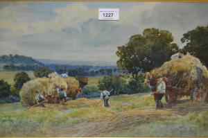 WYATT Augustus Charles 1863-1933,Haymaking scene,Lawrences of Bletchingley GB 2022-02-01
