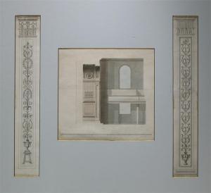 WYATT James 1746-1813,Studies of a chapel and two decorative pilasters,Woolley & Wallis 2007-10-17