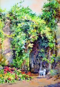 WYATT Katharine Montagu 1800-1900,The Garden Doorway,1889,John Nicholson GB 2016-06-15