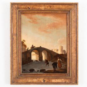 WYCK Thomas 1616-1677,Ponte gobbo ad arcate,2TH,Wannenes Art Auctions IT 2023-09-25