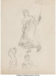 WYETH Henriette 1907-1997,Figure Studies (three works),1922,Heritage US 2023-11-21