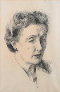 WYETH Henriette 1907-1997,Portrait of Margaret Cummins (1889–1973),1946,Woolley & Wallis 2023-06-07