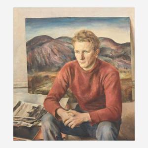WYETH Henriette 1907-1997,Portrait of Peter Hurd,1936,Freeman US 2023-06-04