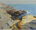 WYETH Newell Convers 1882-1945,Seascape, Maine,1922,Bonhams GB 2012-10-15