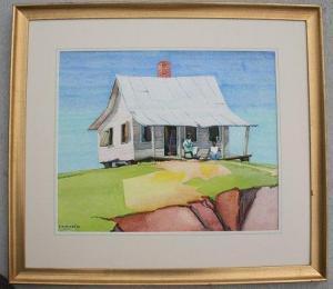 WYKES Frederic Kirtland 1905-1982,Little House on the Prairie, Georgia,1952,Burchard US 2010-02-21
