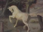WYLDE Geoffrey S,White horse in a landscape,Crow's Auction Gallery GB 2016-12-07