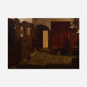 WYLIE Robert 1839-1877,Sunlit Interior,Rago Arts and Auction Center US 2020-09-23