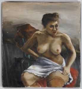 WYLIE VIRGINIA 1915-1999,seated nude,1944,South Bay US 2021-05-01