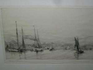 WYLLIE Harold 1880-1973,Harbour Scene with Shipping,Hartleys Auctioneers and Valuers GB 2009-06-17