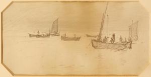 WYLLIE William Lionel 1851-1931,Fishing Boats,Charles Miller Ltd GB 2014-10-29