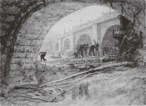 WYLLIE William Lionel,The new London Bridge seen through the arches of t,Christie's 2002-06-19