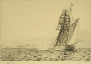 WYLLIE William Lionel 1851-1931,Vessel at sea,Neales GB 2007-02-19