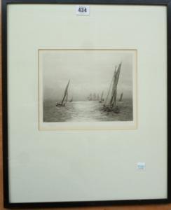WYLLIE William Lionel 1851-1931,Vessels off the coast,Bellmans Fine Art Auctioneers GB 2012-06-27