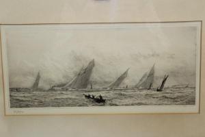 WYLLIE William Lionel 1851-1931,Yachts racing, Cowes,Reeman Dansie GB 2018-11-20