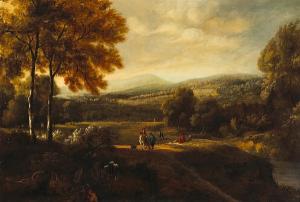 WYNANTS Jan 1632-1684,A pastoral landscape with a rider on horseback and,Bonhams GB 2006-05-16