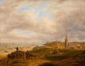WYNANTZ Augustus 1795-1848,A view on the fishing village of Scheveningen,1843,Venduehuis 2023-05-25