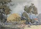 WYNES Maud 1880-1951,The Hay Stack + Old Adelaide,1936,Theodore Bruce AU 2017-01-29