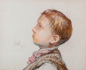 WYSPIANSKI Stanislaw 1869-1907,Portret chłopca,1902,Sopocki Dom Aukcjny PL 2023-11-25