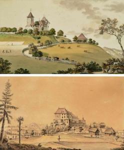 WYSS Caspar Leontius 1762-1798,Blick auf Schloss Trachselwald,Schuler CH 2019-12-11