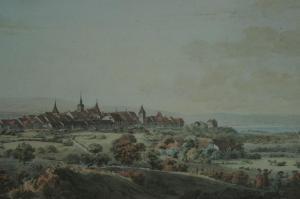 WYSS Caspar Leontius 1762-1798,Vue d'Avenche dans le canton de Berne,Dogny Auction CH 2010-09-07