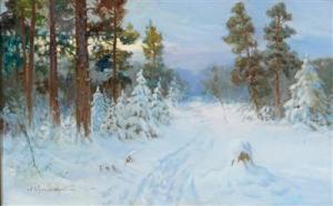 WYSZKOWSKI 1900-1900,A Winter Landscape,Palais Dorotheum AT 2016-06-30