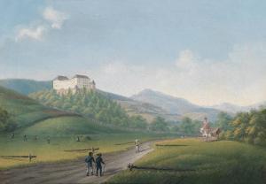 XAVER EMBEL Franz,View of Castle Feistritz on the Wechsel before rec,Palais Dorotheum 2014-06-16