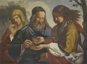 XAVER HECHT 1757-1835,Samson brings his parents a honeycomb.,1803,Galerie Koller CH 2010-11-29