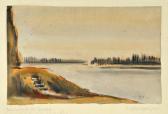 XAVER Spiegelhalder 1900-1969,Rheinlandschaft bei Breisach,1935,Allgauer DE 2015-04-16