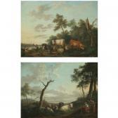 XAVERY Franciscus Xaverius 1700-1775,A LANDSCAPE WITH PEASANTS AND THEIR HERD RESTIN,1733,Sotheby's 2008-10-30