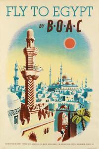 XERIA,FLY TO EGYPT BY B•O•A•C,1950,Swann Galleries US 2017-03-16