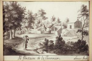 XHROUET Mathieu Antoine 1672-1747,La Fontaine de la Sauvenière,Lhomme BE 2014-03-01