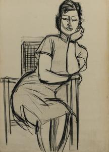 XI DEJIN Hsi Te chin 1923-1981,FEMALE PORTRAIT,Sotheby's GB 2015-04-05