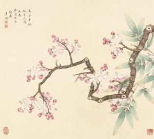 XIAN PU 1901-1966,PLUM BLOSSOMS AND BAMBOO,1936,Sotheby's GB 2017-04-04