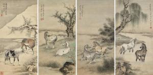 XIANGLAN GE 1904-1964,Eight Horses (4 works),Christie's GB 2023-06-02